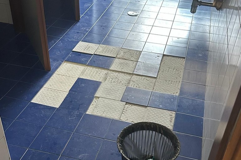 Svastica nei bagni del Liceo