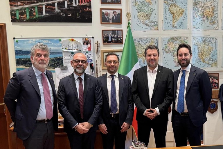 Carrieri, Sisto e Romito con Salvini