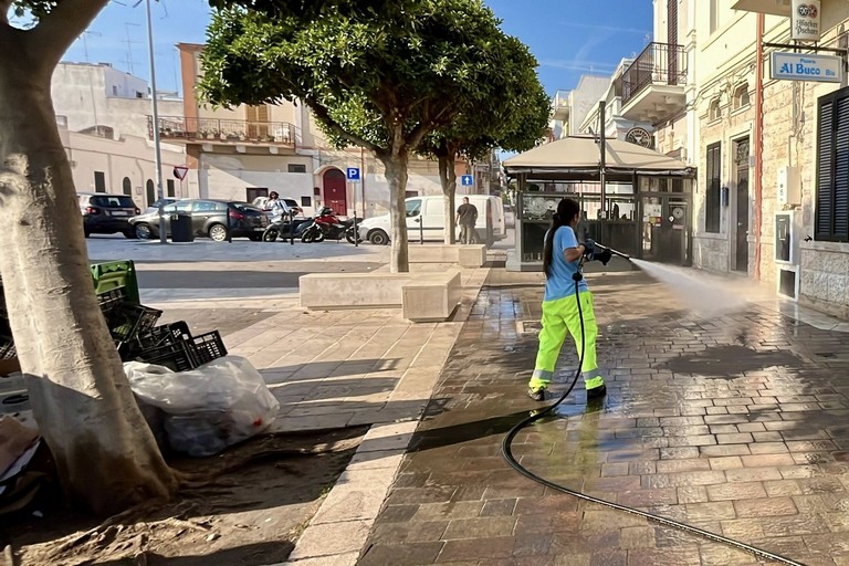 La pulizia a Torre a Mare