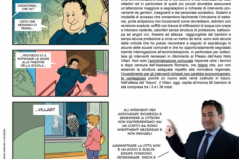 La vignetta sulle scuole