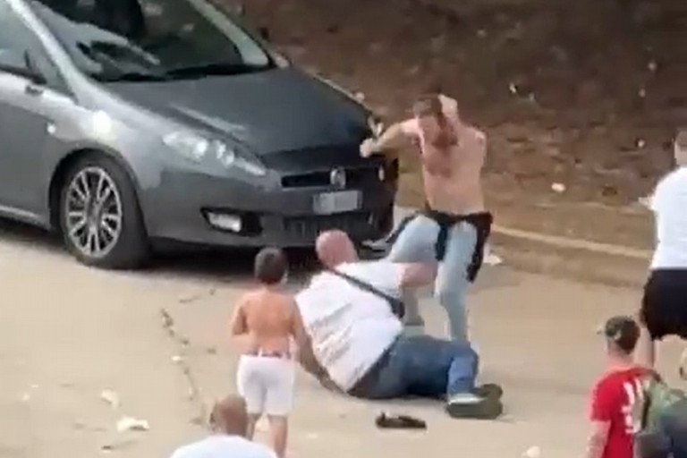 Aggressione stadio San Nicola