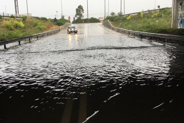 gli allagamenti in città