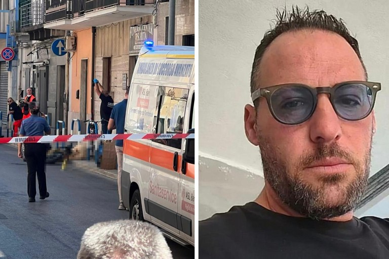 Il luogo dell'omicidio e, a destra, Alessandro Signorile