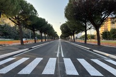 Riaperte al traffico le corsie centrali di via Caldarola, lavori ancora in corso