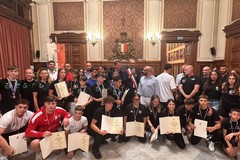 A Palazzo di Città il premio a 16 giovani atleti di Bari. Targa anche all'arbitro Saverio Bottalico