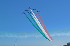 Le Frecce Tricolori sul cielo di Bari - FOTO