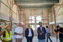 Il sindaco all'ex Caserma Rossani per verificare lo stato dei cantieri per il "Tetto verde"