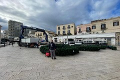 Natale 2023, al via gli allestimenti in piazza del Ferrarese a Bari