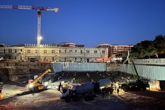 Parcheggio nella ex Rossani a Bari: al via i lavori per la platea di fondazione del piano -2