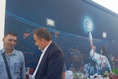 Raduno nei pressi del murales per Igor Protti: presente anche Melchiorre