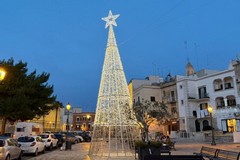 Vandalizzati due alberi di Natale luminosi a Bari Vecchia e a Palese