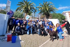 Al Giardino Morvillo il sole accompagna l’avvio del murale sulla lotta greco-romana barese