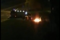 Incendio cassonetto al San Paolo