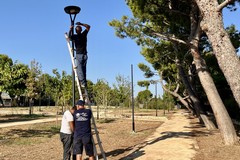 Nuova illuminazione a Parco Annoscia a Japigia, Leonetti: "Più sicurezza e vivibilità"