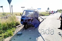 Tre ruote contro auto sulla Putignano-Acquaviva, muore 85enne