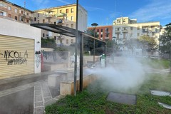 Pulizia straordinaria per il giardino Mimmo Bucci, Amiu: «I vandali non vinceranno»