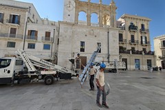 Ingressi a Bari Vecchia, arrivano luminarie e rosoni: via all'installazione