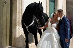 La sposa a cavallo di Casamassima: "Nel giorno più bello porto con me la mia passione"