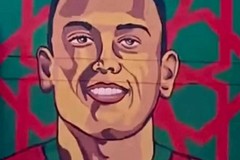 Un murale per Cheddira, l'omaggio del Marocco all'attaccante del Bari