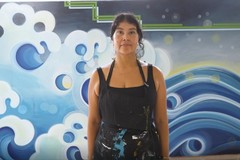 Bari Piano Festival, prende vita il murale dell'artista nativa americana Nani Chacon