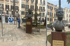 Ripristinato il busto di Nicola Mirkov Petrović in corso Vittorio Emanuele II a Bari