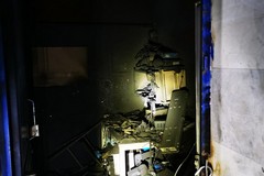 Cantinola a fuoco a Capurso: intervento in serata dei Vigili del Fuoco
