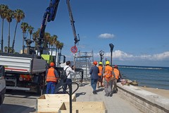 Lavori ai candelabri ornamentali del lungomare di Bari: interventi sui primi 24