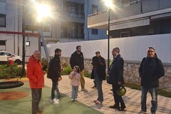 Inaugurato l'impianto di pubblica illuminazione della piazzetta tra via Genova e via Pantanelli a Carbonara