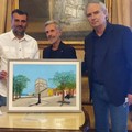 Donato al sindaco Decaro un quadro del pittore barese Saverio Violante