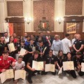 A Palazzo di Città il premio a 16 giovani atleti di Bari. Targa anche all'arbitro Saverio Bottalico