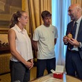 Hopman Cup, a Palazzo di Città l'incontro di Bronzetti e Cobolli con il sindaco di Bari