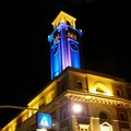 Giornata Mondiale del Diabete, la torre del palazzo della città metropolitana si colora di blu