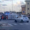 Scontro a Loseto, ambulanza ribaltata in via Trisorio Liuzzi