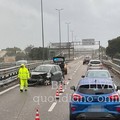 Doppio incidente: traffico bloccato sulla tangenziale di Bari