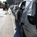 Auto in sosta danneggiate da gru sul lungomare di Bari