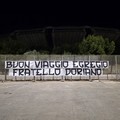Gli ultras del Bari per la morte di Fabio Pasinetti