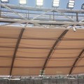 Stadio San Nicola, installata la seconda copertura. Al lavoro sull'altro maxischermo