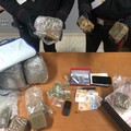 Nascondono in casa 4,5 chili di droga: due arresti in provincia di Bari