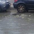 Piove e i tombini diventano tappi di champagne