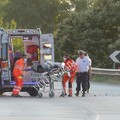 Incidente auto-moto a Putignano, centauro in codice giallo in ospedale