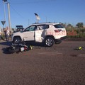 Strada provinciale Alberobello - Noci, incidente tra suv e moto