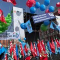 Sindacati in piazza a Bari contro il Decreto Sostegni