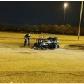 Auto del car sharing a fuoco nella notte a Bari