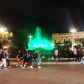 Giornata nazionale della Sla, a Bari la fontana di piazza Moro si tinge di verde