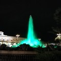 Giornata dell'infanzia, la fontana di piazza Moro si tinge di verde. A Bari 378 bambini e ragazzi positivi