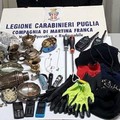 Rubano oro e argento, arrestati 4 baresi in trasferta a Taranto