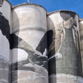 I silos del grano nel porto di Bari sono una tela per dipingere