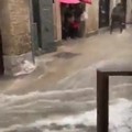 Bomba d'acqua su Monopoli, in un video il centro storico allagato
