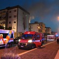 Bari, paura a San Pio a fuoco un appartamento