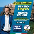 Salvini a Bari, stavolta al lido